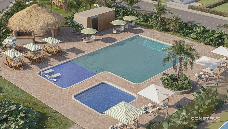 Piscina y zona social (proyección)