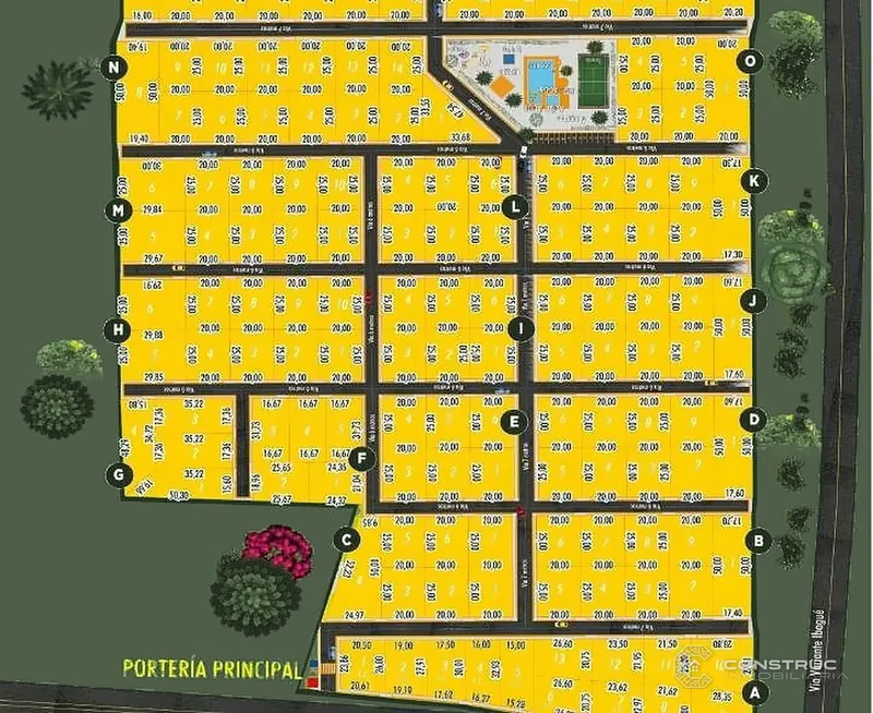 Plano urbanístico – primera etapa
