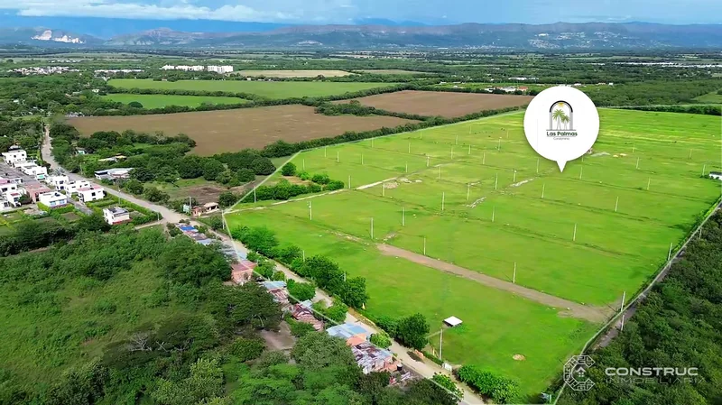 Lotes demarcados (vista con dron)